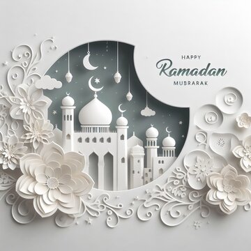 Happy Ramadan Kareem Abstract Background Generative Ai 