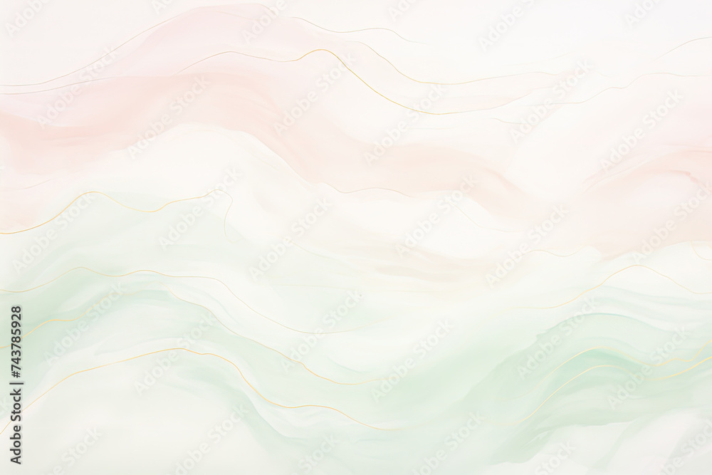 Poster a visually appealing photo featuring a white and pink background with a mesmerizing wavy design, cre