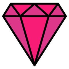 Diamond Icon Element For Design