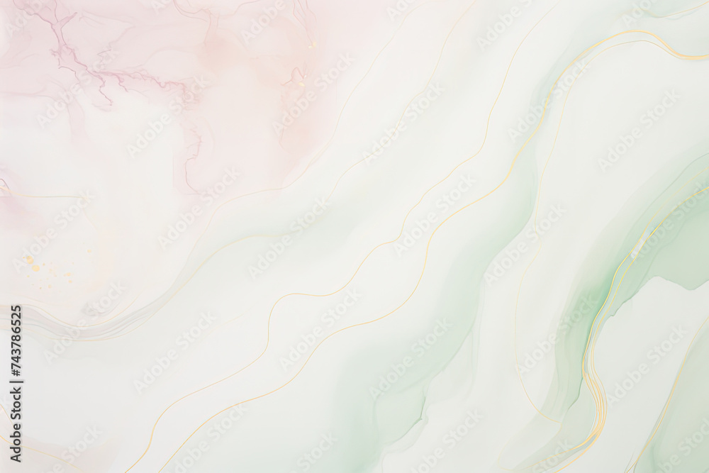 Aufkleber luxurious white and green marble texture background, featuring intricate patterns and a sophisticated color palette