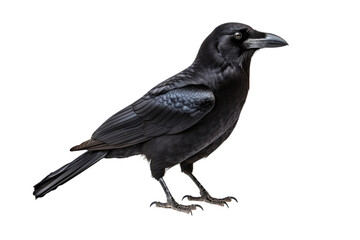 Mysterious Hawaiian Crow Graphic on Transparent Background