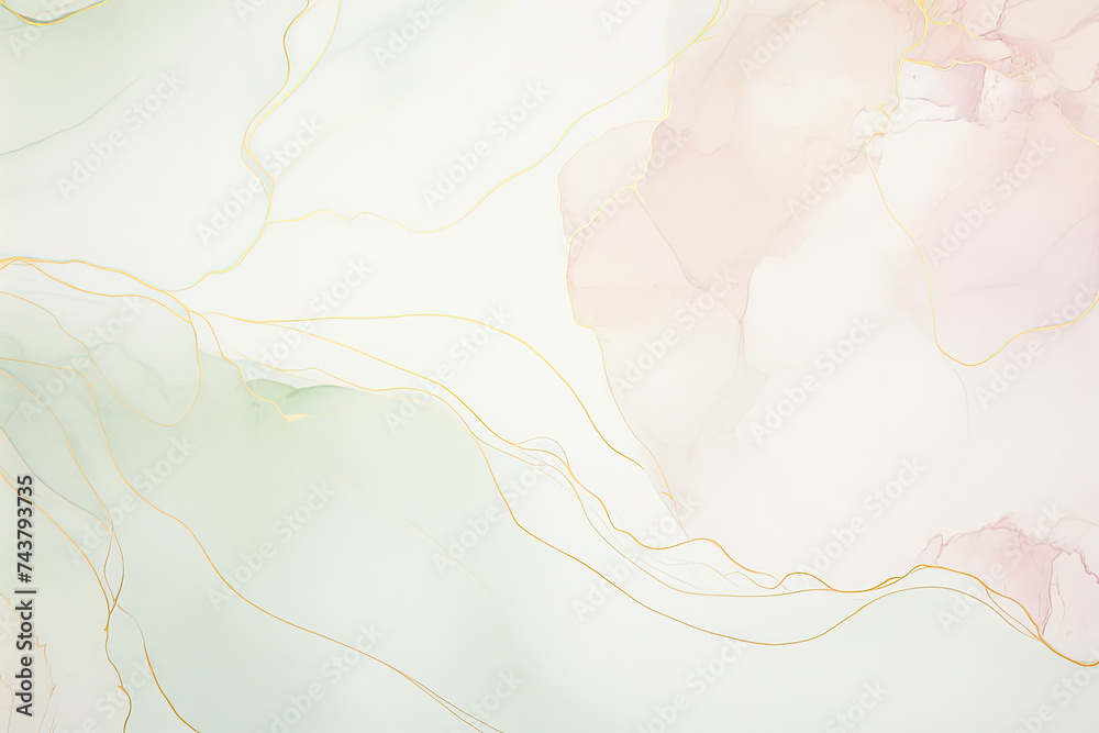 Leinwandbilder this abstract painting features a dynamic blend of gold and pink colors intertwining in a harmonious