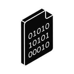 Have a look at this amazing icon of binary coding file