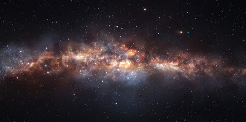Universe background wallpaper. Colorful space galaxy of cosmos. 