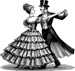 Vintage Dancing Couple