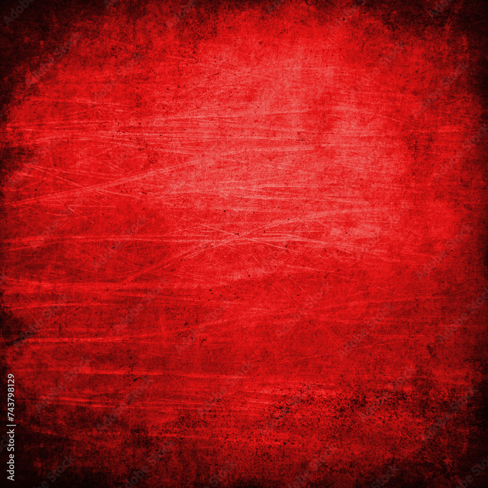 Wall mural grunge red background texture