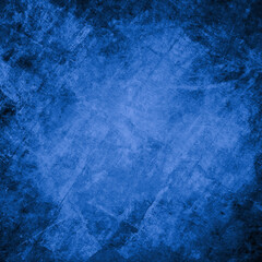 Grunge blue background with space for text - 743798706
