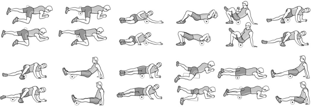 Illustration Fascia Role Workout / Blackroll
