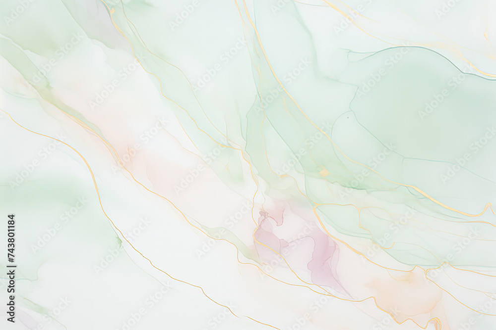 Aufkleber stunning white and green marble textured background, creating a harmonious and elegant visual appeal