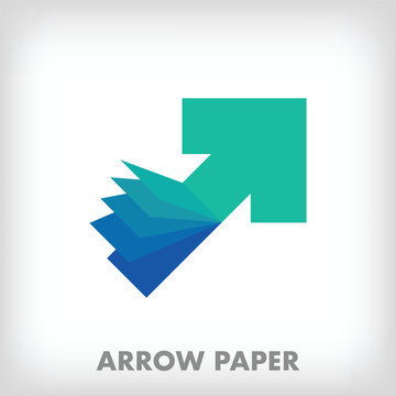 Creative folding arrow and page sign. Vector. Modern background for posters, websites, web pages, business cards, postcards, interior design.