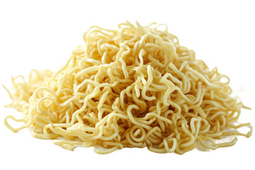 Noodles Elegantly Isolated on White and Transparent Background