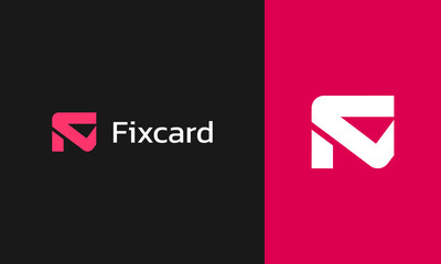 Unique Letter F mark for company identity