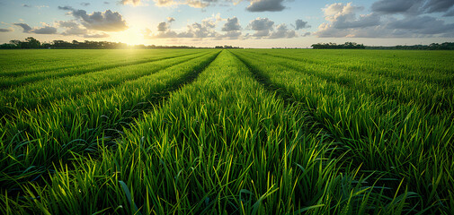 Fototapeta na wymiar plant rice paddy background