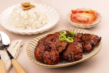 Chicken Tocino is Filipino Food made from Chicken Fillet Marinated in Pineapple Juice, ketchup and spices for Sweet and Garlicky Flavors.