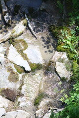 waterfall in the mountains
