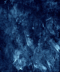 Blue grunge paint texture, trendy abstract background - 743813755