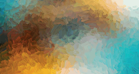 abstract brush stroke blended grunge layered shadow effect waves dark brown faded orange mustard gradient background vector illustration © zdesignworks