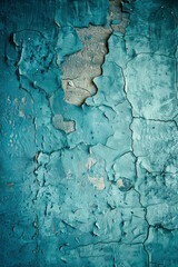 Vertical Beautiful Abstract Grunge Decorative Light Blue Cyan Painted Stucco Wall Texture.