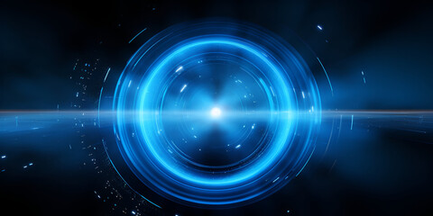 Abstract technology background hi-tech communication concept innovation ,Abstract transparent circle on blue
