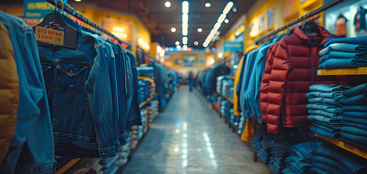 clothing brand store background