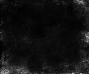 Black grunge scratched background, scary horror texture - 743826127