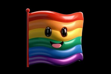 LGBTQ Pride understanding. Rainbow gratitude colorful alliance diversity Flag. Gradient motley colored luxurious LGBT rights parade festival memorable diverse gender illustration