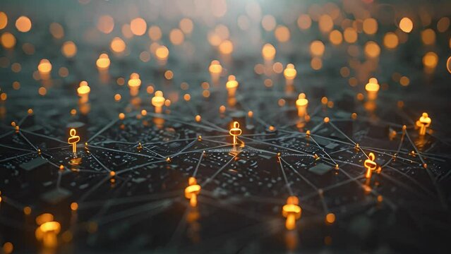 Animated network visualization for communication channels.