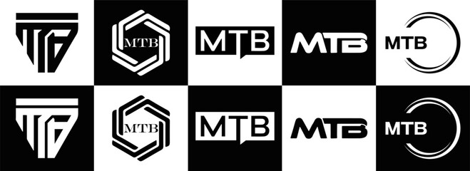 MTB logo. M T B design. White MTB letter. MTB, M T B letter logo design. Initial letter MTB linked circle uppercase monogram logo. M T B letter logo vector design. top logo, Most Recent, Featured,