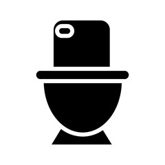 Bathroom Cleaning Toilet Glyph Icon