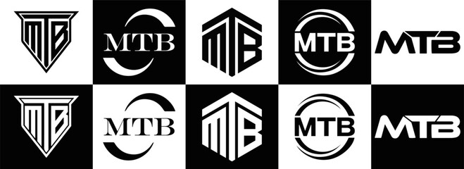 MTB logo. M T B design. White MTB letter. MTB, M T B letter logo design. Initial letter MTB linked circle uppercase monogram logo. M T B letter logo vector design. top logo, Most Recent, Featured,