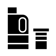 Bleach Chemical Cleaning Glyph Icon