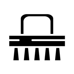 Brush Cleaning Set Glyph Icon