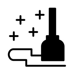 Obraz premium Brush Cleaning Tools Glyph Icon