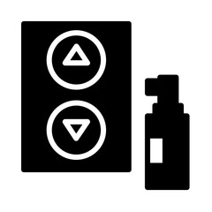 Clean Spray Wash Glyph Icon