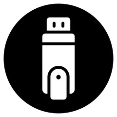 usb stick glyph icon