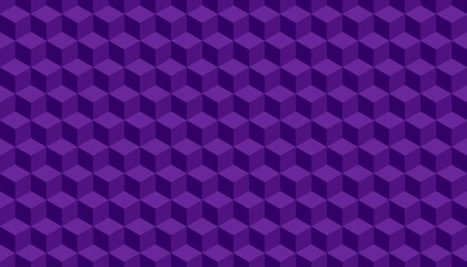 3d cube pattern purple background. Vector illustration 