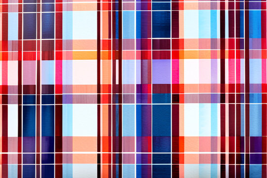 An abstract watercolor plaid paint. Generative AI (생성형 AI)