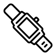 smart watch line icon