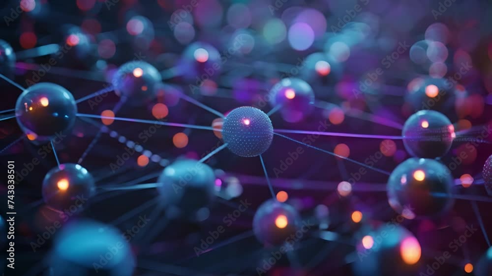 Poster complex data structure visualized, network connectivity.
