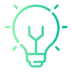light bulb gradient icon