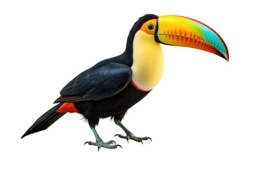 Exotic Toucan Isolated on Transparent Background