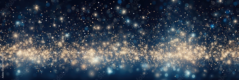 Poster a mesmerizing night sky, engulfed by a sea of twinkling stars creating an ethereal and enchanting sp