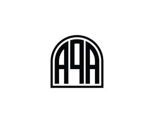 AQA logo design vector template