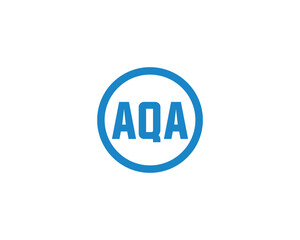 AQA logo design vector template