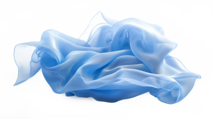 Cloth, Silk fabric, transparent fabric flying wave background fashion satin motion drapery scarf flying chiffon veil isolated on transparent white background