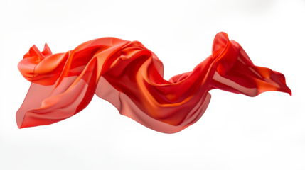 Cloth, Silk fabric, transparent fabric flying wave background fashion satin motion drapery scarf flying chiffon veil isolated on transparent white background