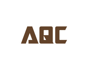 AQC logo design vector template