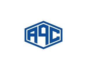 AQC logo design vector template