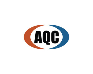 AQC logo design vector template