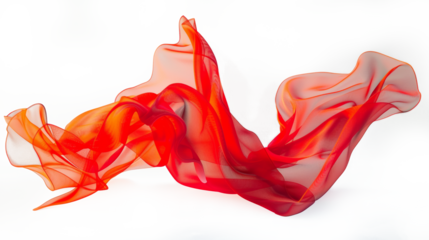 Cloth, Silk fabric, transparent fabric flying wave background fashion satin motion drapery scarf flying chiffon veil isolated on transparent white background